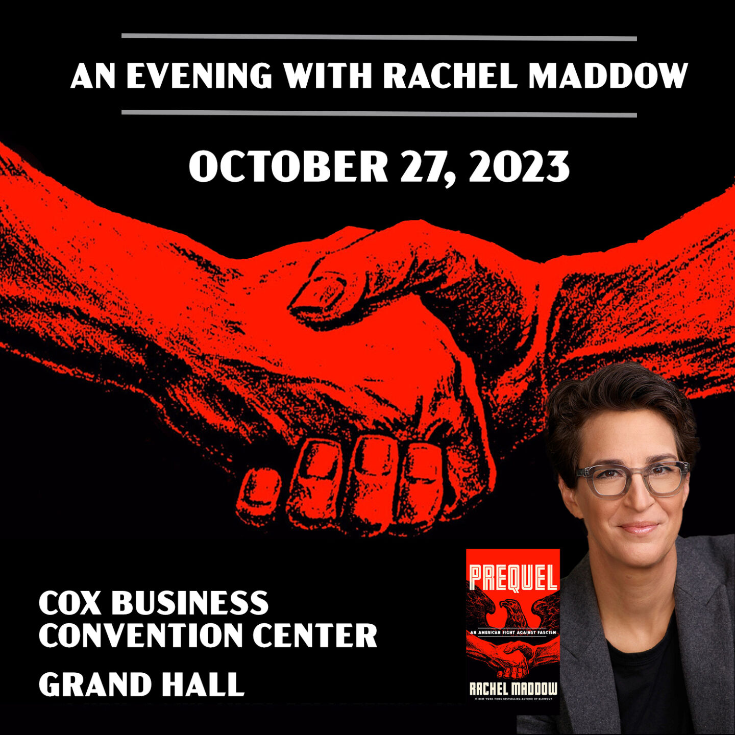 Rachel Maddow event at Cox Convention Center in Tulsa postponed