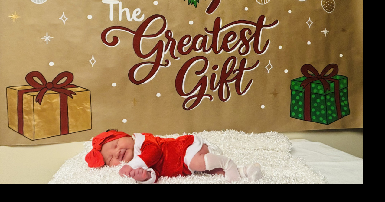 Hillcrest Medical Center and Hillcrest South share pictures of Christmas babies