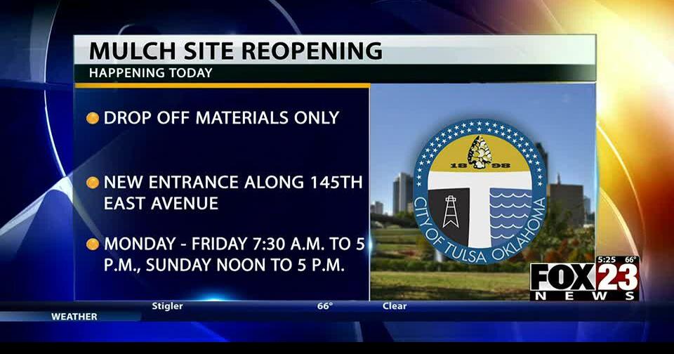 City of Tulsa’s mulch site reopens after fire Local & State