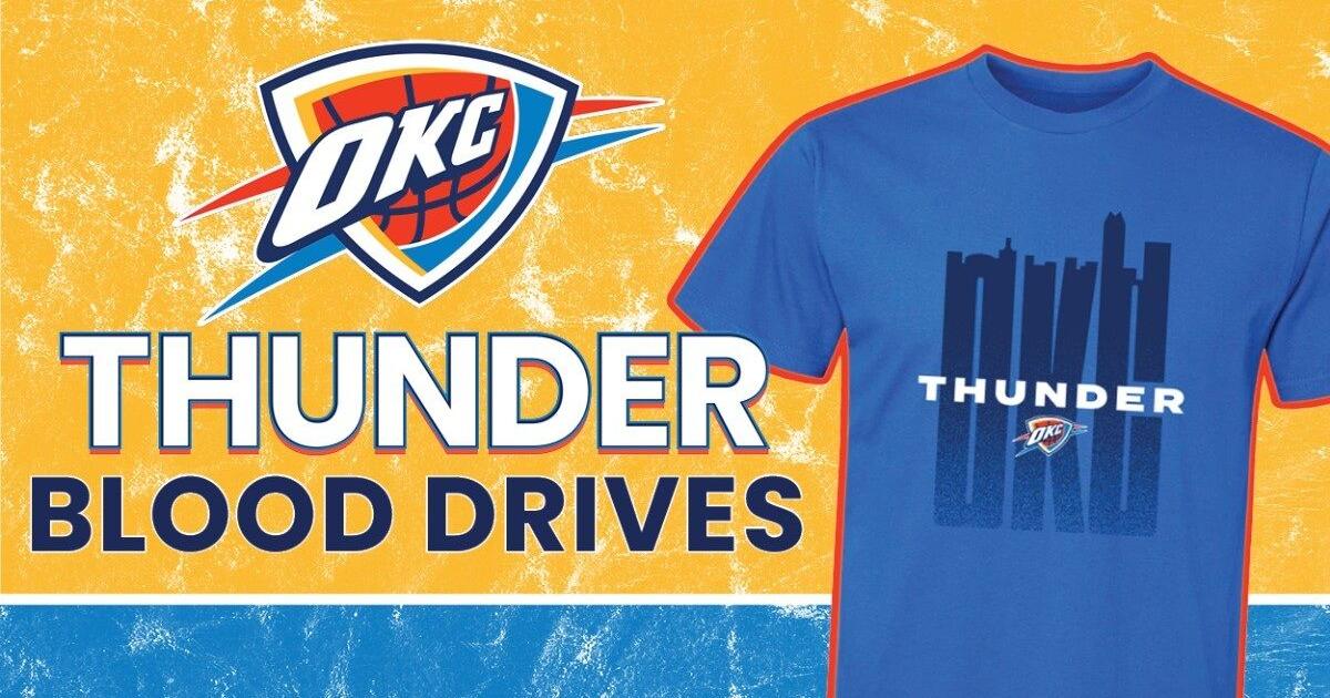 Oklahoma City Thunder to participate in blood drive with free t-shirts, tickets to games
