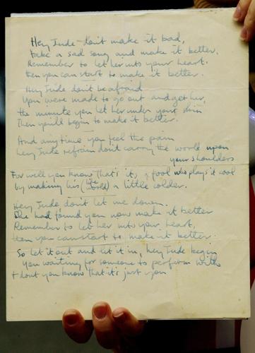 Mind Games John Lennon Script Heart Song Lyric Print - Red Heart Print