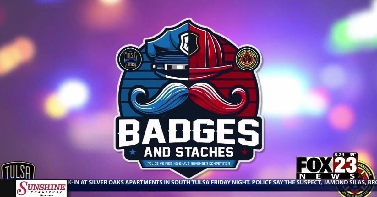 Video: Tulsa Fire, Police compete to see who has the best mustache to raise money for Children’s Hospital at Saint Francis