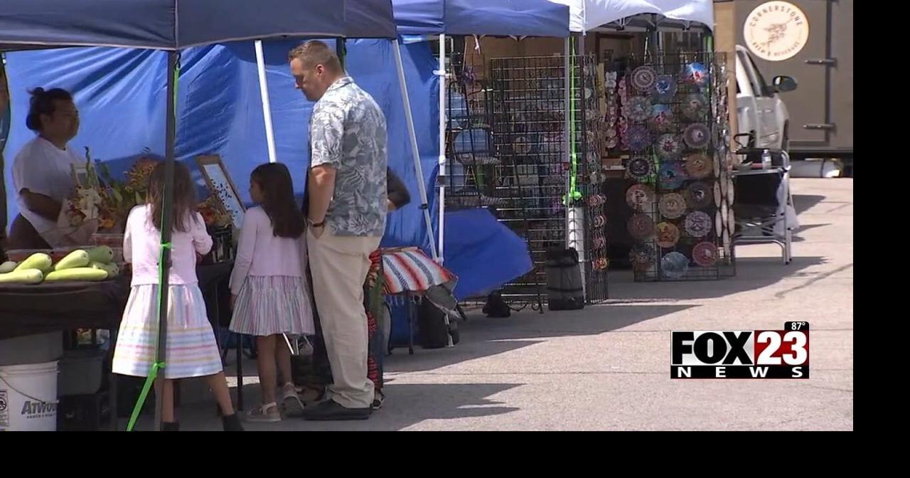 The Claremore community enjoyed a traveling farmers market on Sunday