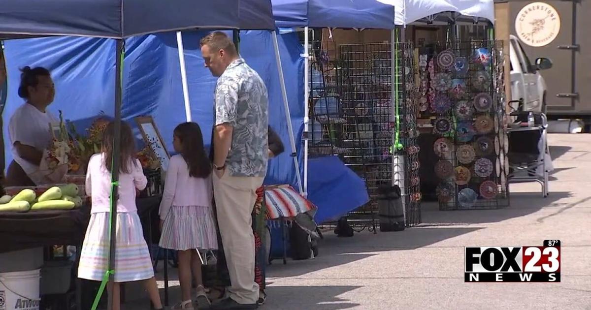 The Claremore community enjoyed a traveling farmers market on Sunday