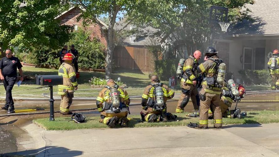 Photos Crews respond to massive house fire in Broken Arrow