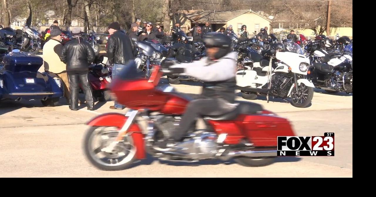 Bikers ride from Gathering Place to Tulsa Dream Center for annual toy