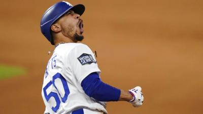 Mookie Betts sparks Dodgers past Rays, clinching team's first World Series  since 1988