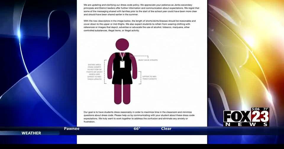 Some Jenks students and parents protesting new dress code policy News