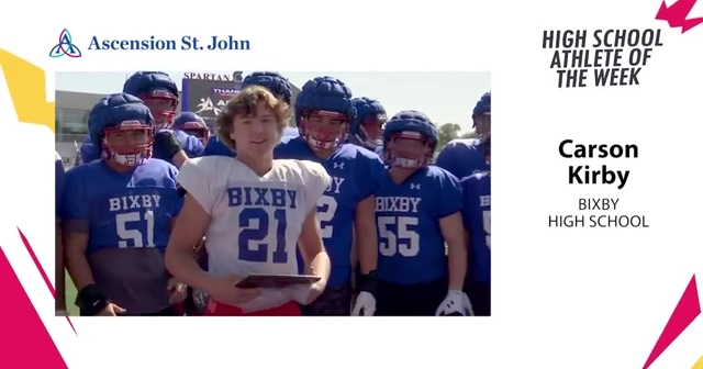 Athlete of the Week, Sept. 11: Carson Kirby, Bixby football | Sports ...