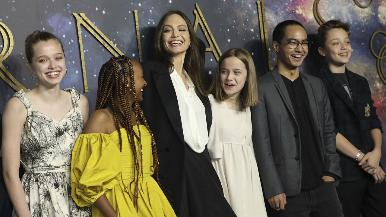 Angelina Jolie's Kids Wore Her Old Dresses and Vintage to the 'Eternals'  Premiere