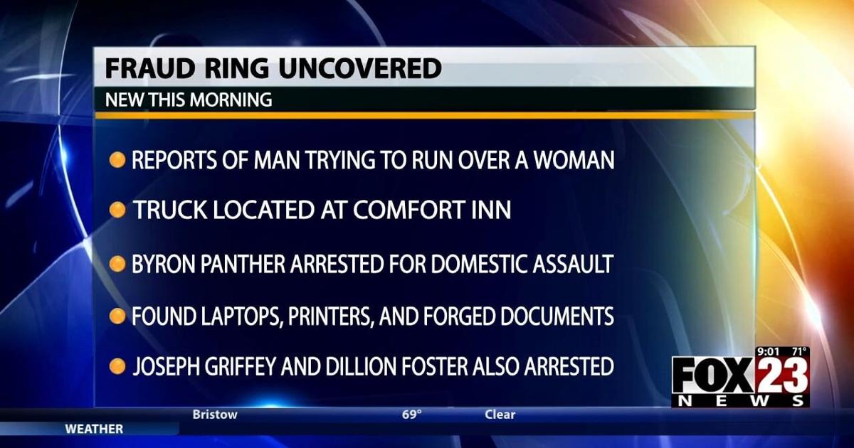 Fraud ring uncovered after domestic violence arrest | News | fox23.com