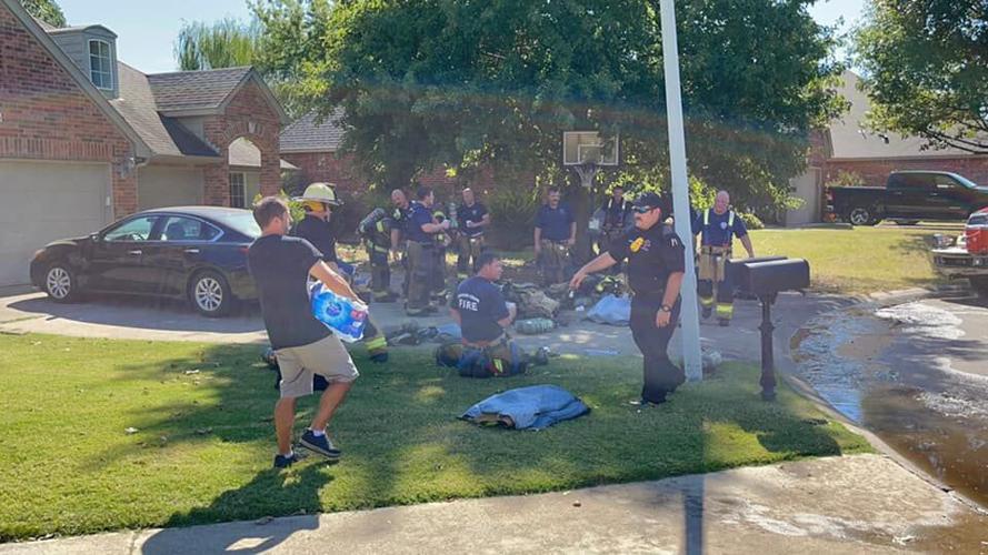 Photos Crews respond to massive house fire in Broken Arrow