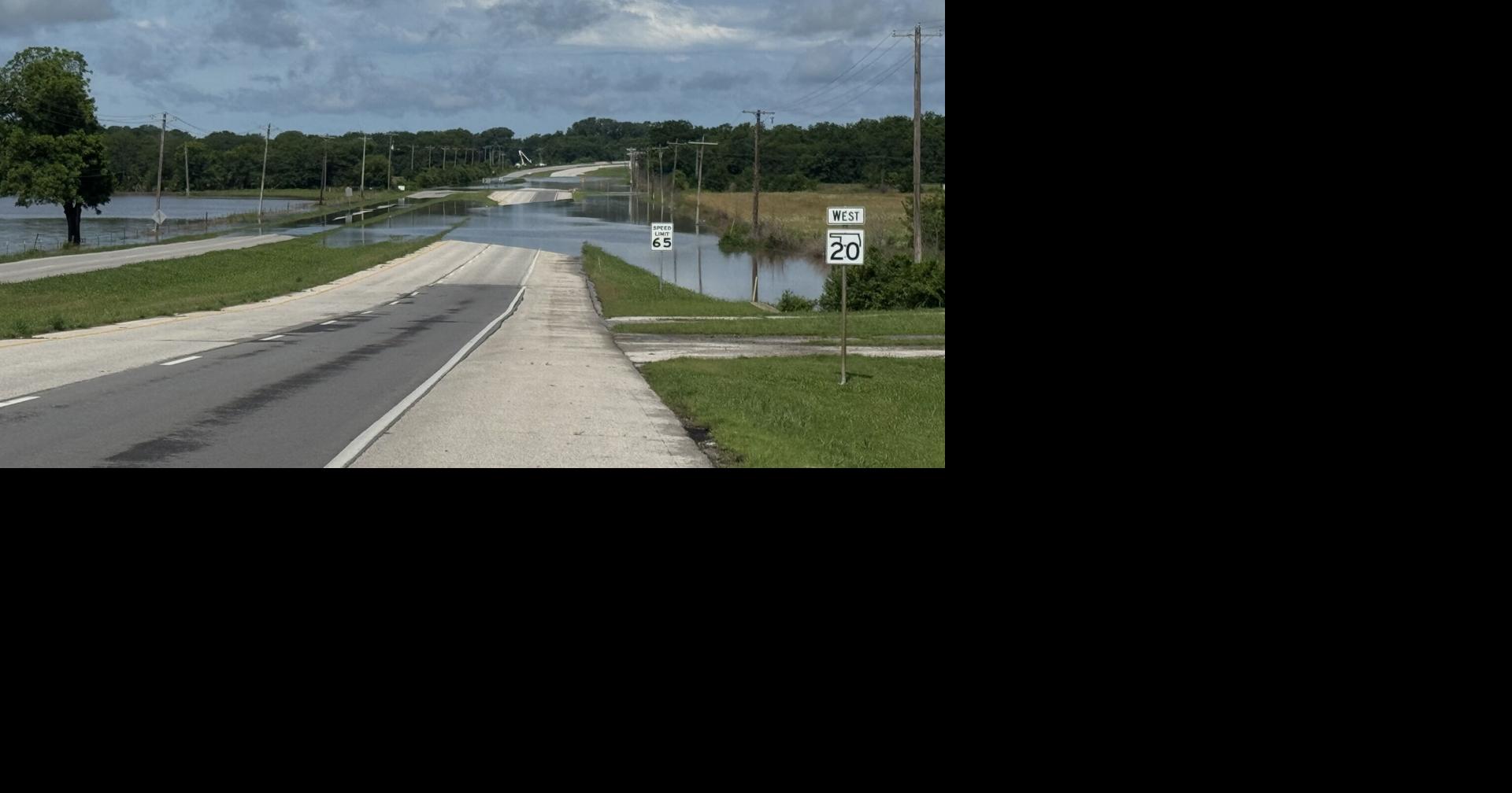 All lanes of Highway 20 closed due to flooding News fox23 com