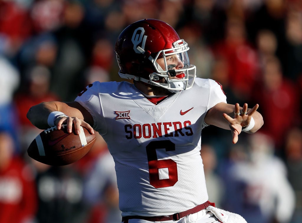 Baker Mayfield gets statue at Oklahoma's Heisman Park