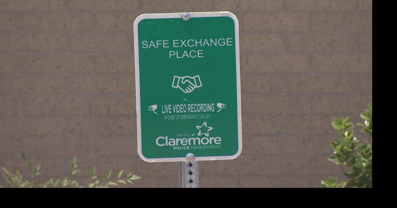 Claremore police advertise their 'Safe Exchange Place' in station