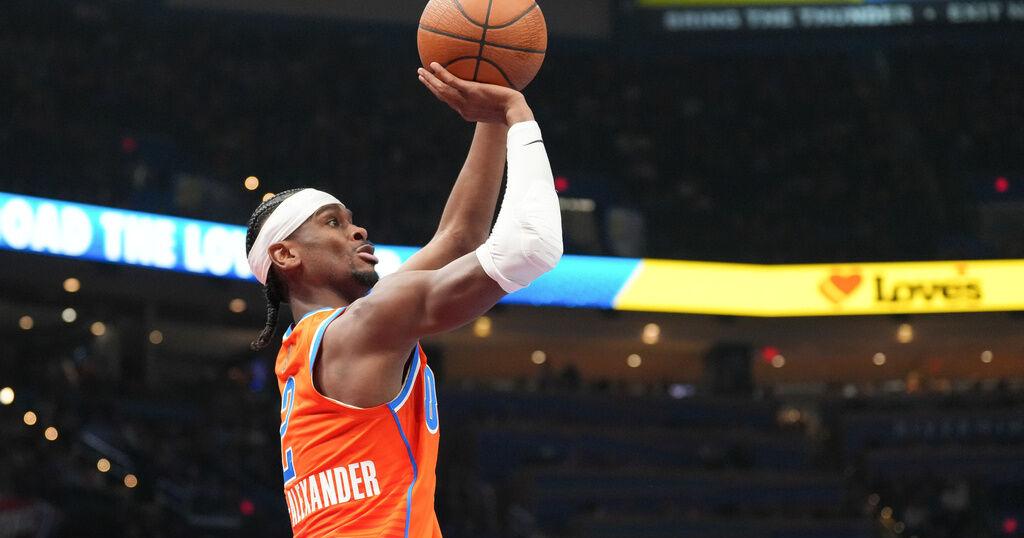 Thunder tie NBA record for best 25-game start to regular season