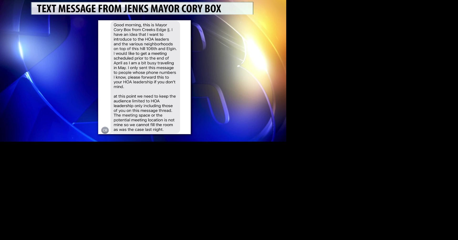 Jenks mayor tries to meet with residents privately hours after planning