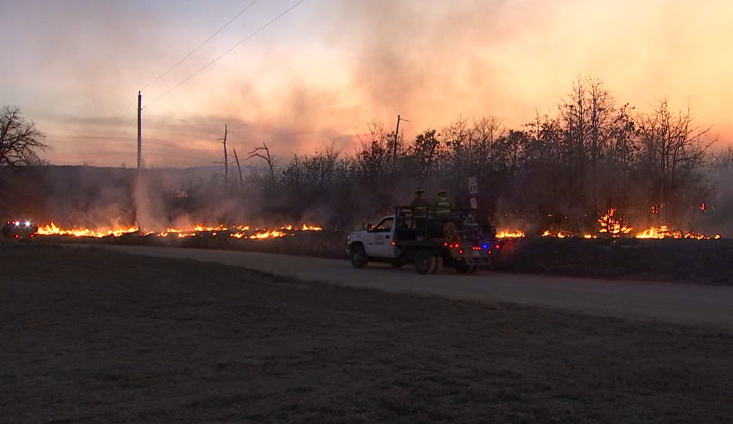 Photos: Multiple Crews Battle Grass Fire Near Mannford | | Fox23.com