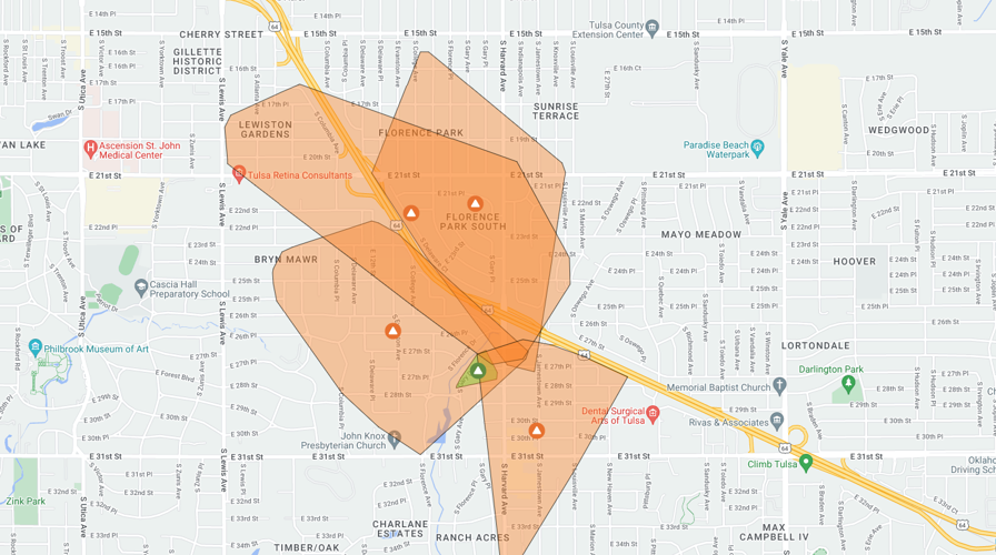 Power restored to over 2,000 PSO customers after widespread outage in midtown Tulsa News