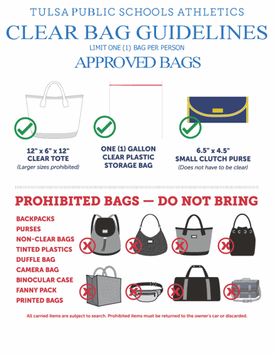 TPS implements clear bag policy for athletic events, News