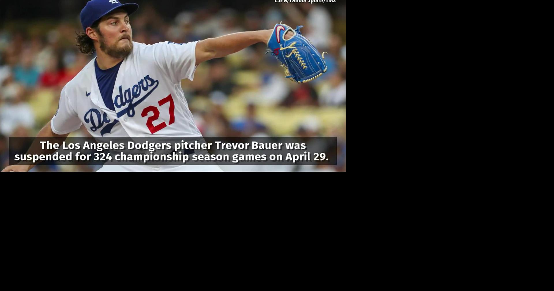 Los Angeles Dodgers pitcher Trevor Bauer suspended for 2 years, Trending