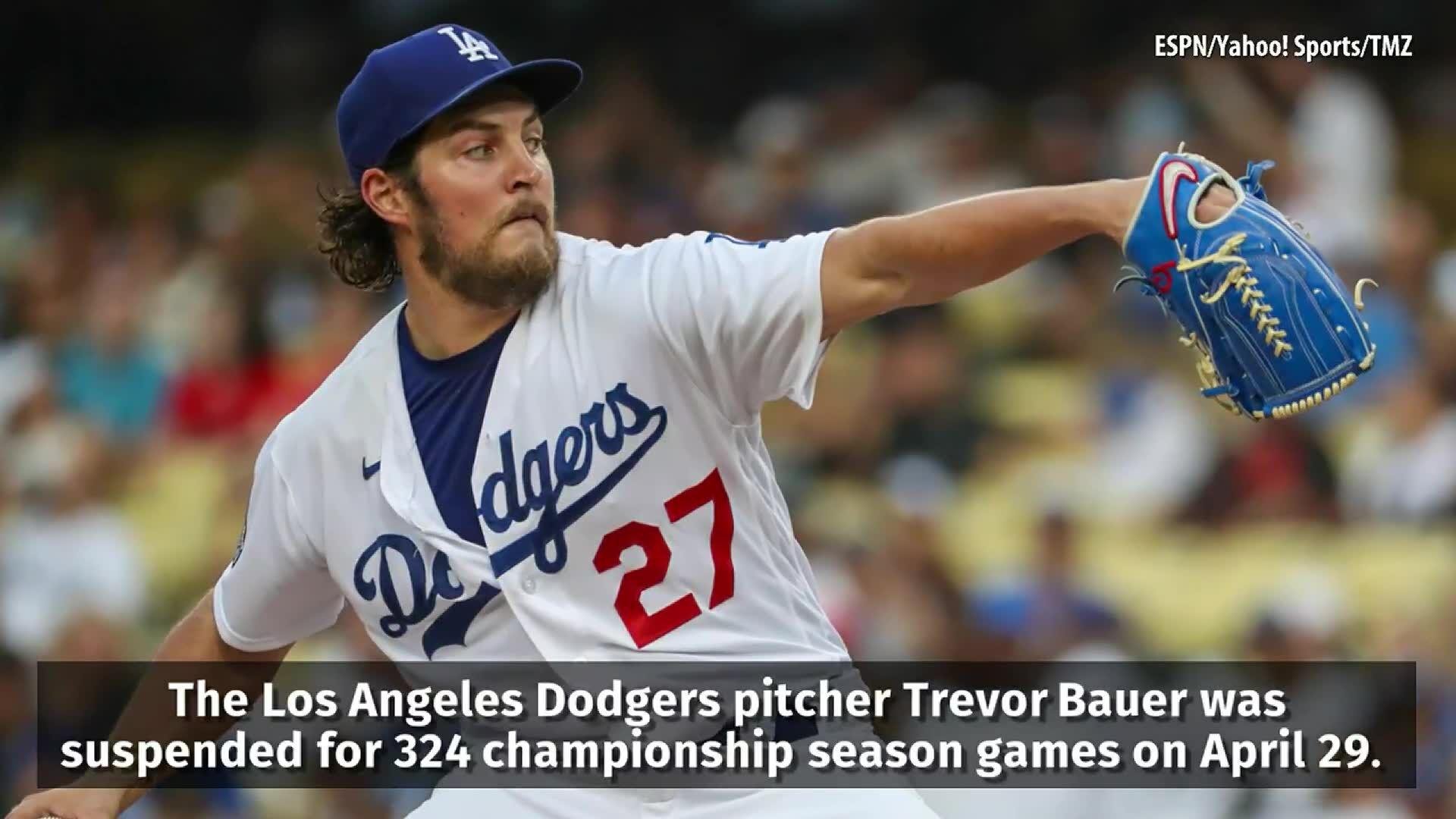 Update] MLB suspends Dodgers pitcher Trevor Bauer for 2 years; 3rd