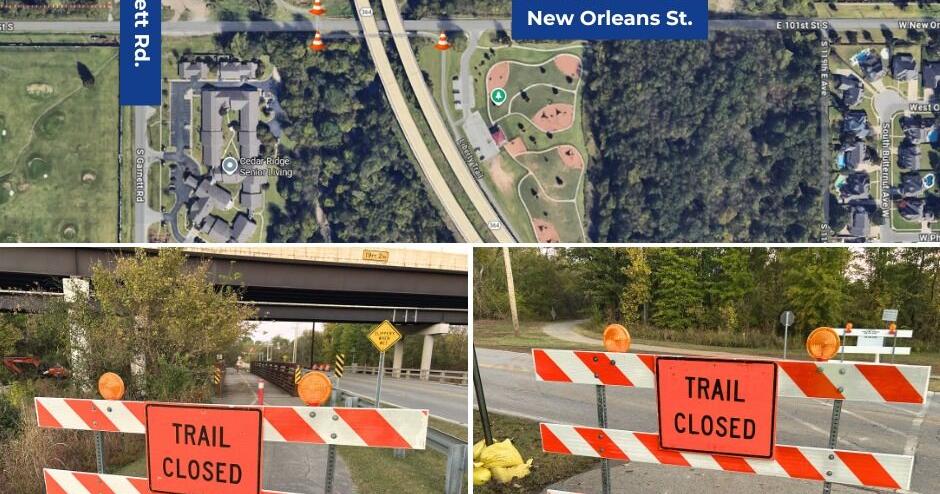 Section of BA's Liberty Parkway Trail temporarily closed during Creek Turnpike construction