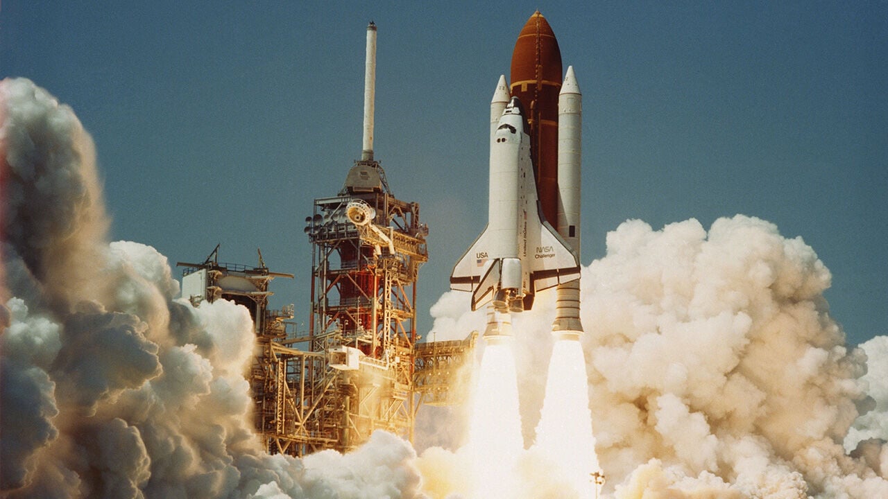challenger sts 51l space shuttle launch