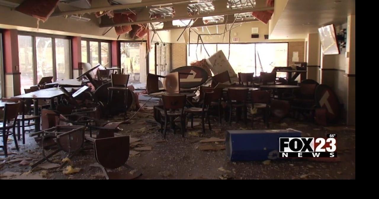 Oklahoma officials survey storm damage at Tulsa Tech after tornado