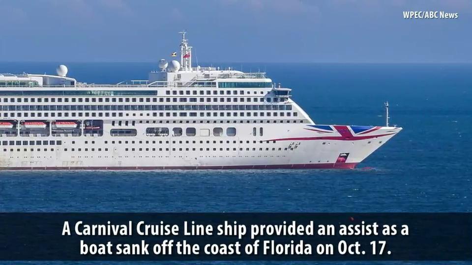 sinking carnival cruise ship
