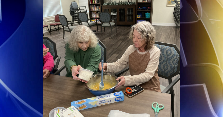 Local seniors enjoy baking traditional European holiday cookies