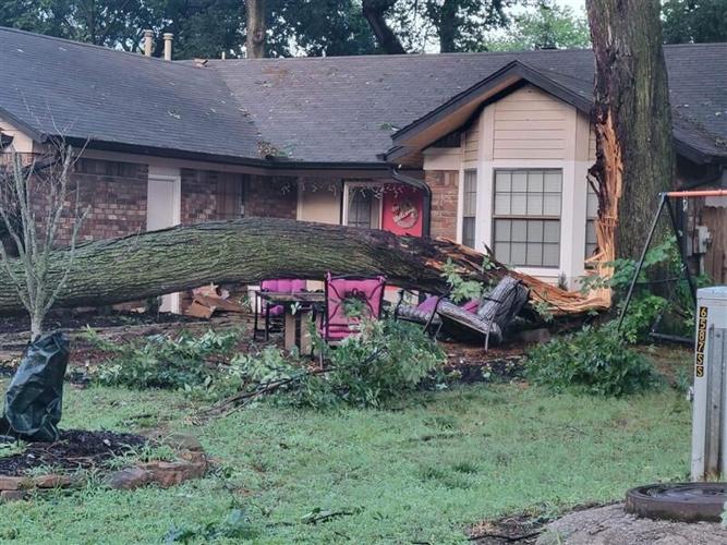 Photos Storm Damage in Tulsa