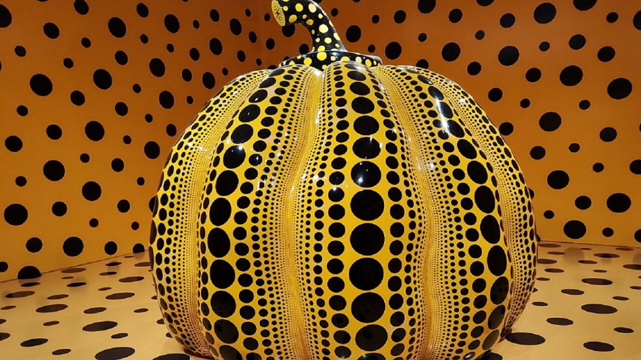 Yayoi Kusama, 'Pumpkin' Yellow/Black Sculpture, 2016 | Arton