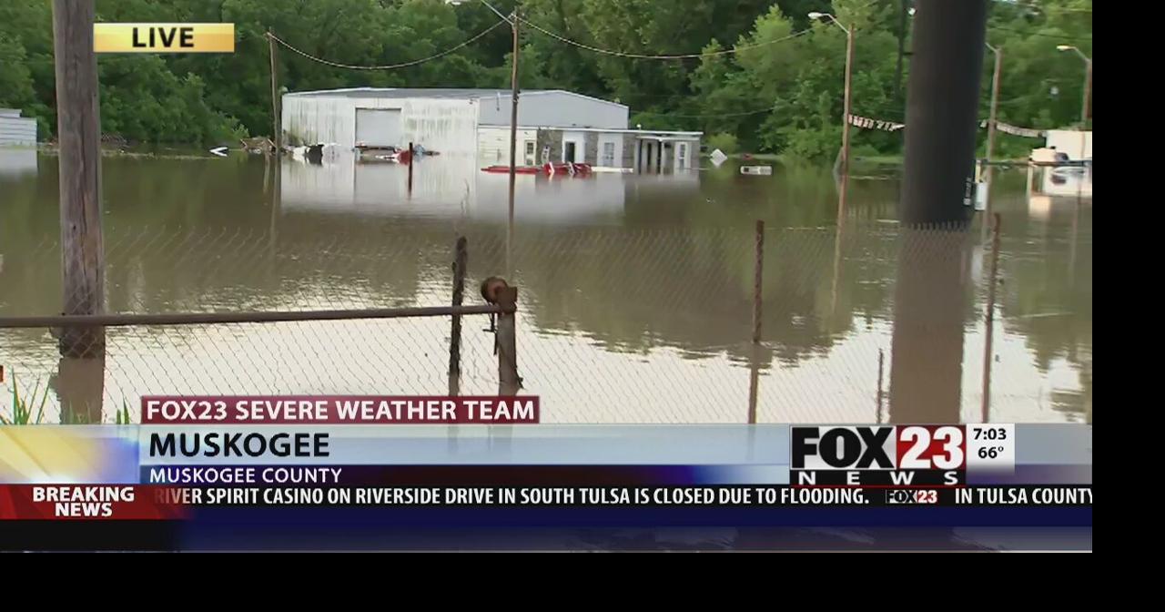 VIDEO: Water rising as flooding continues in Muskogee | News | fox23.com