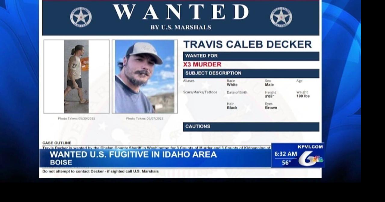 U.S Marshals are Seeking Public Assistance to Find Murder Suspect Travis Decker