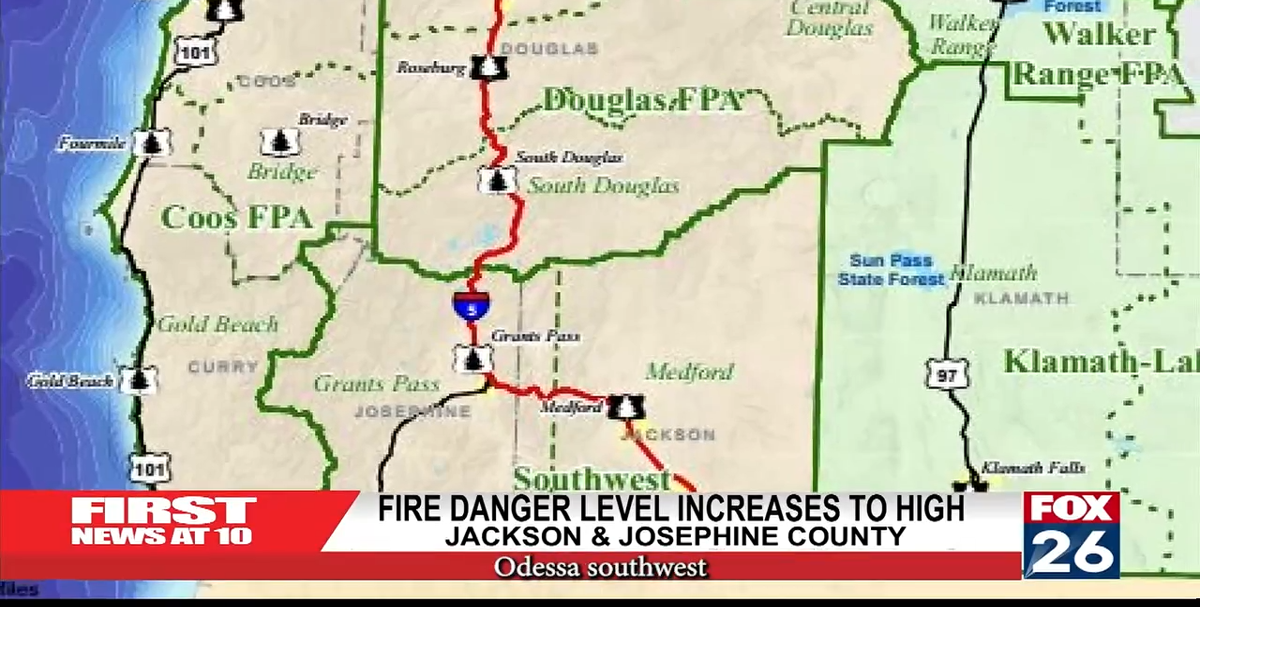 Fire Level Increase For Jackson & Josephine Counties | News ...