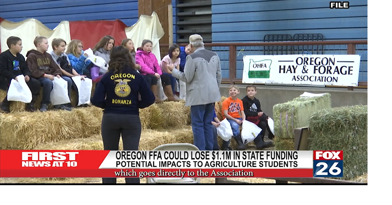 Oregon FFA Could Lose $1.1M In State Funding | Local | fox26medford.com