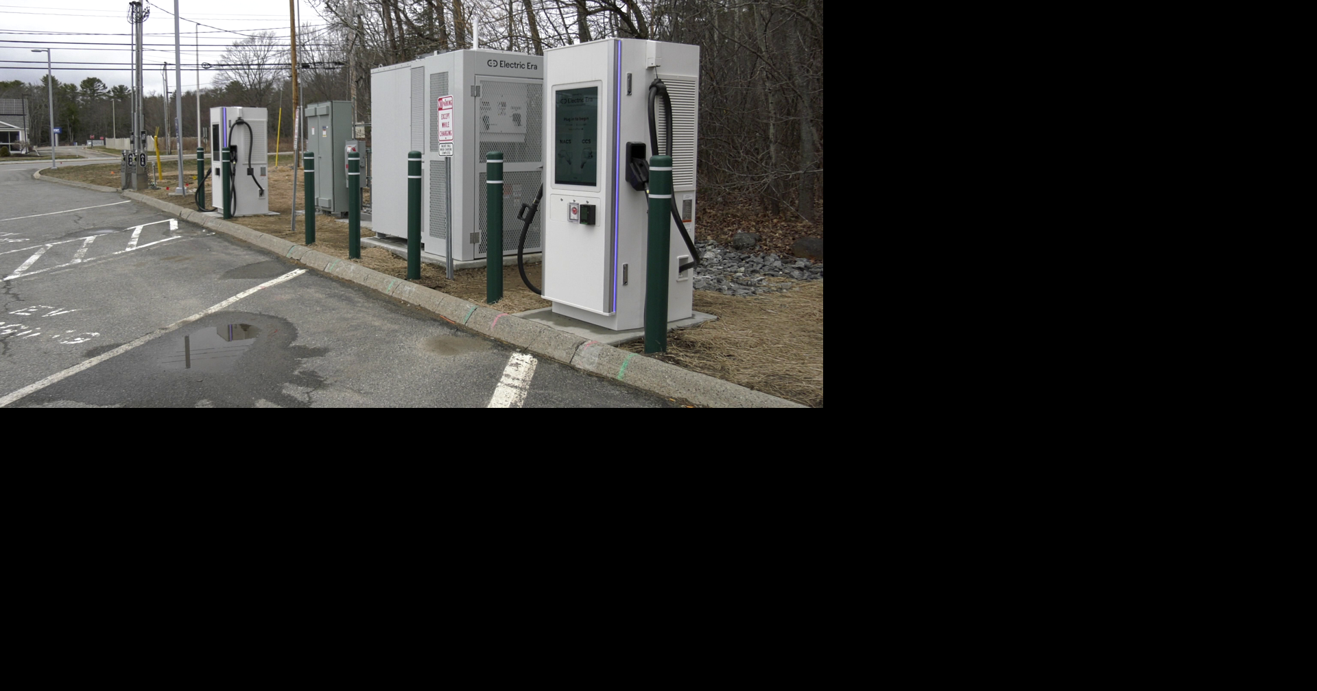 EV fast charging station now located at Orono market, gas station ...