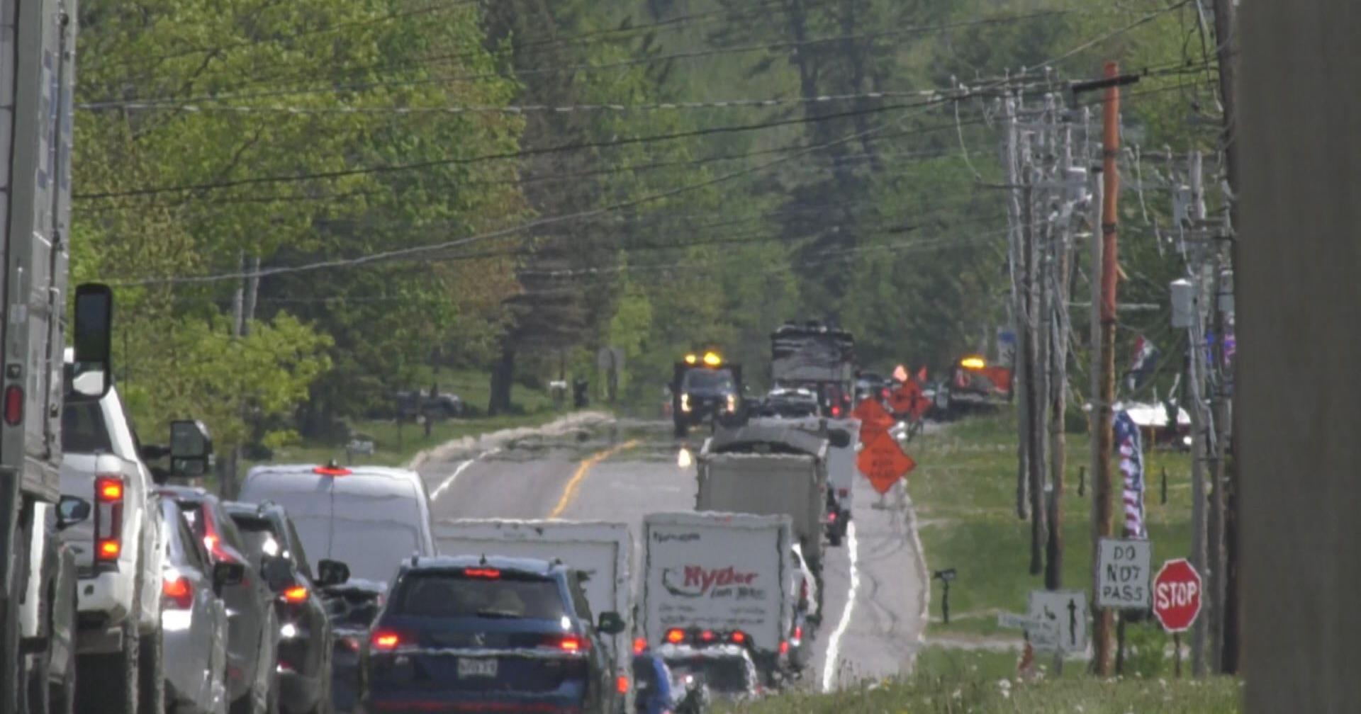 Paving snarls Route 1A traffic - Vimarsana News