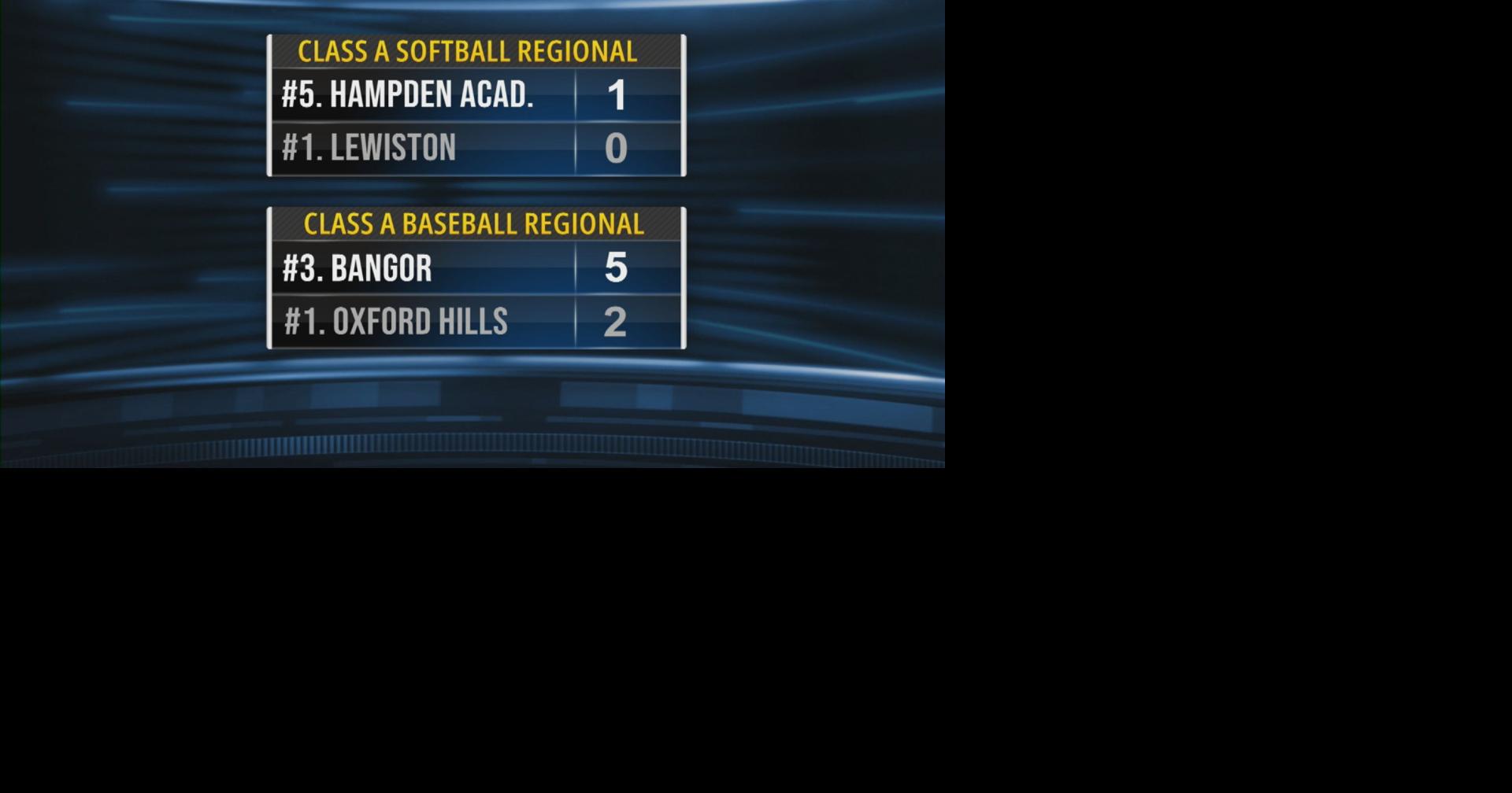 Bangor baseball, Hampden Academy Softball win Class A North titles