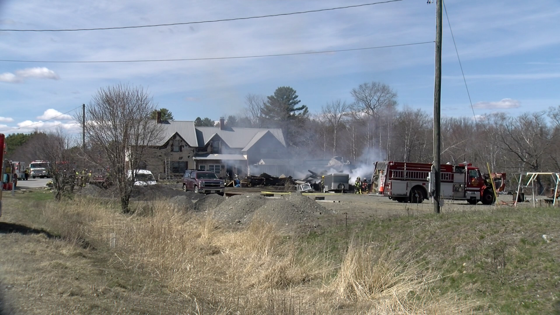 Milo Rural Fire Department Fire in Milo destroys barn and sparks wildland fire | News | foxbangor.com