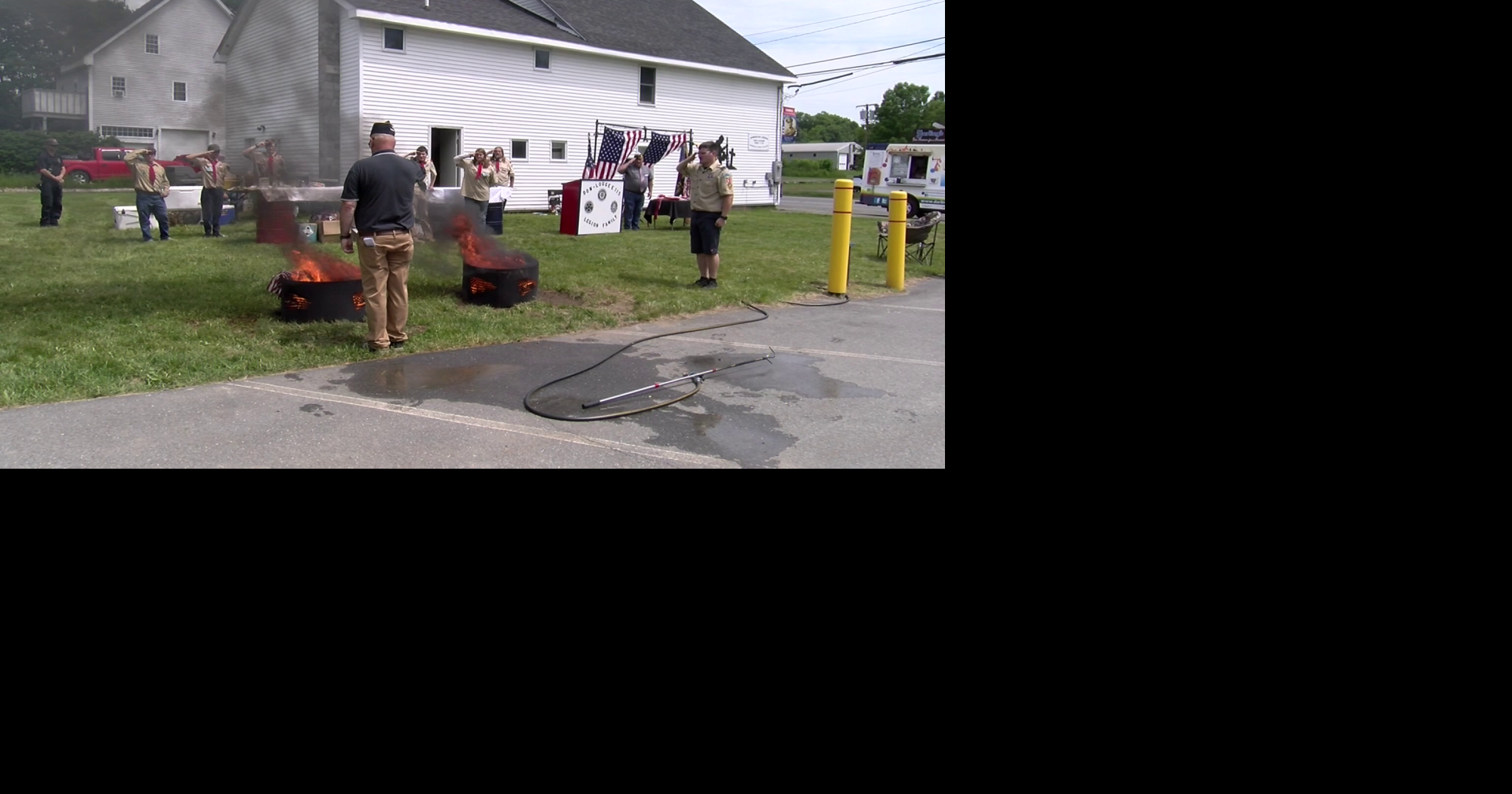 American Legion in Corinth holds flag retirement and scout ceremony on Flag Day