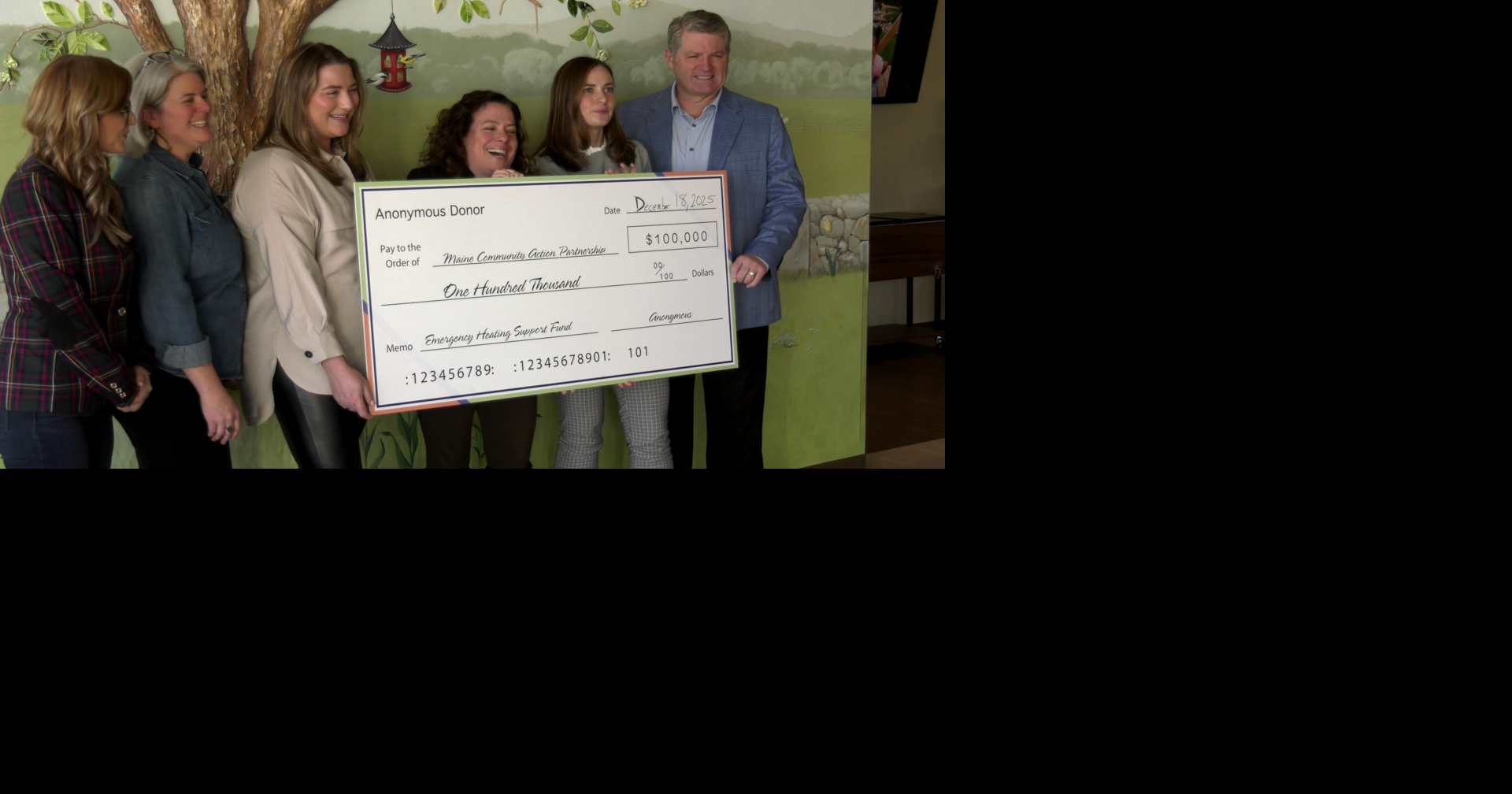 $100,000 anonymously donated to Maine Community Action Partnership Dec 18, 2025 2 hrs ago