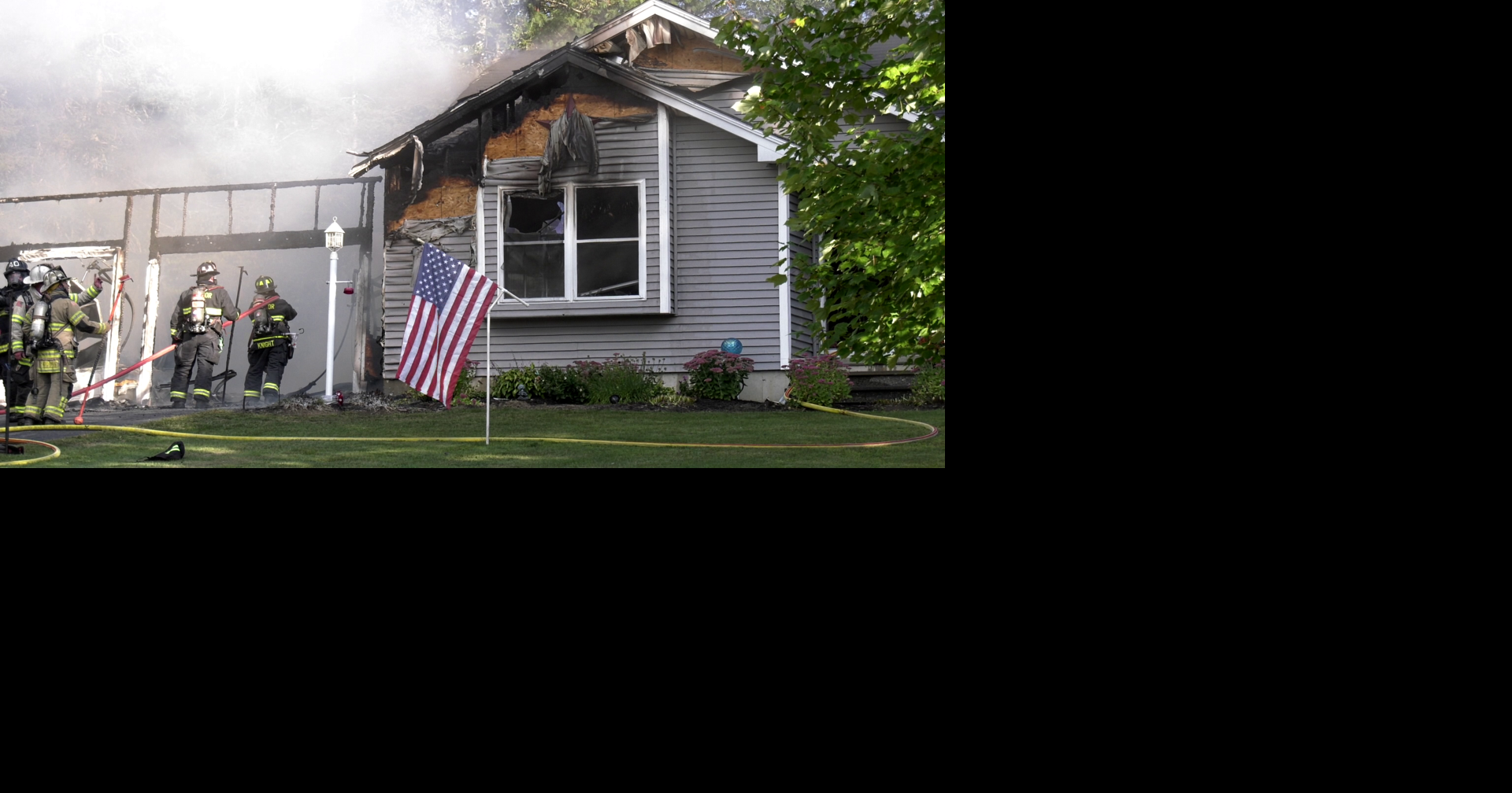 Garage destroyed, home badly damaged in Hermon fire | Local News ...