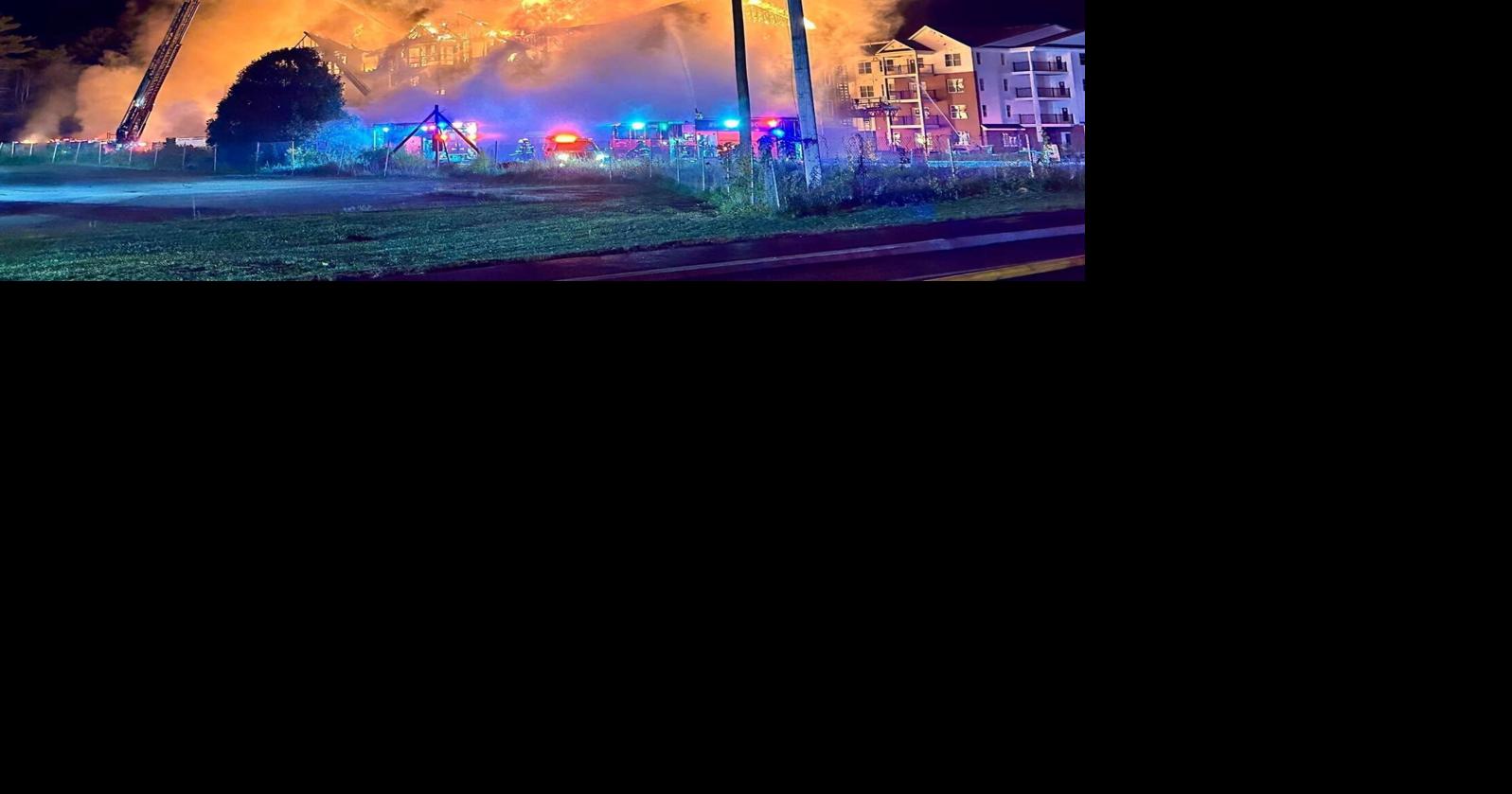 Large fire destroys apartment complex under construction | Local News ...
