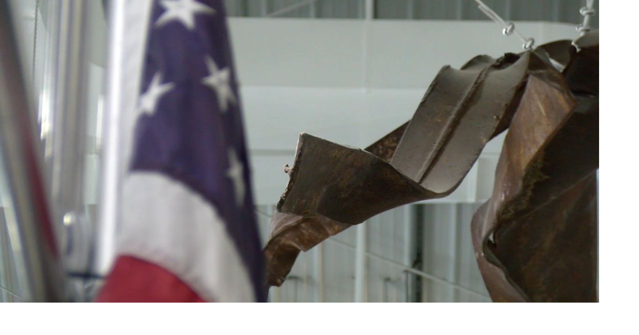 Remembering 9/11 25 Years Later: World Trade Center steel on display at Brewer Public Safety