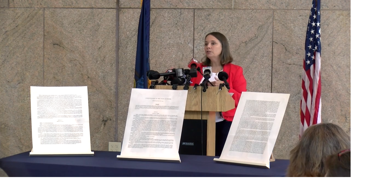 First official Maine Constitution printing since 1876 unveiled on Constitution Day