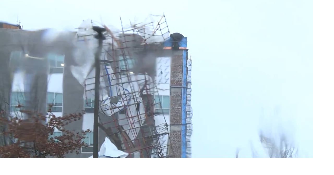 WATCH Scaffolding collapses at Cross Office building in Augusta