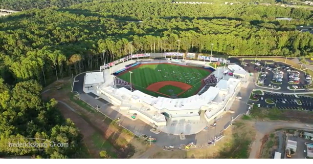 With the season canceled, see the Fredericksburg Nationals' Stadium by drone