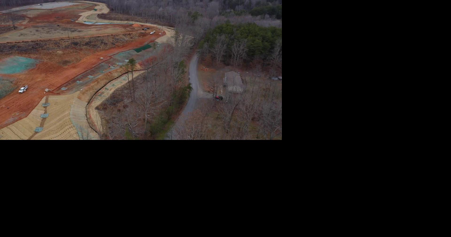 Drone footage of the solar facility construction site in Spotsylvania